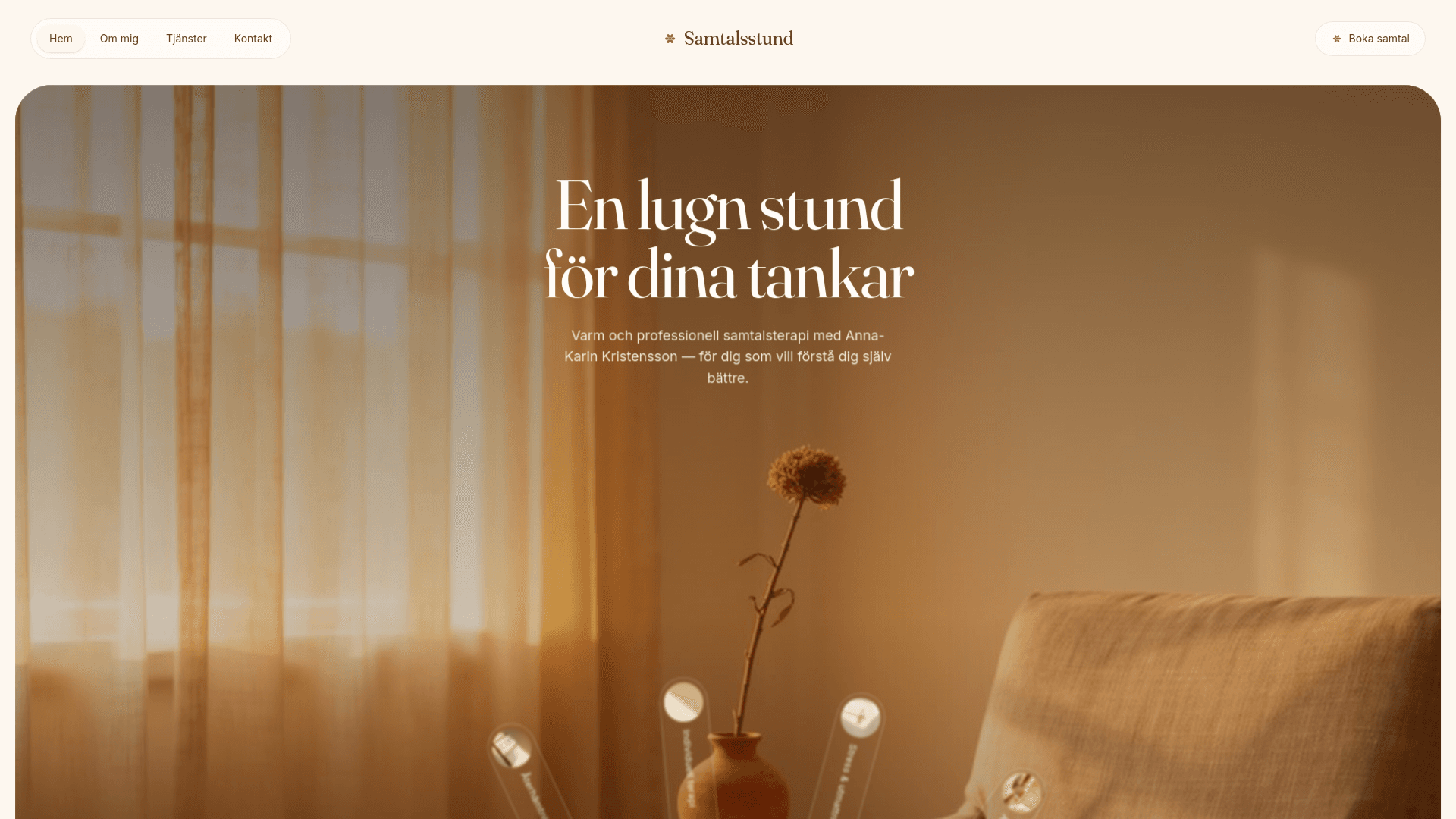 Skärmbild av Samtalsstund